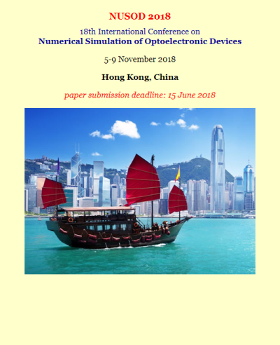 18th International Conference on Numerical Simulation of Optoelectronic Devices 2018