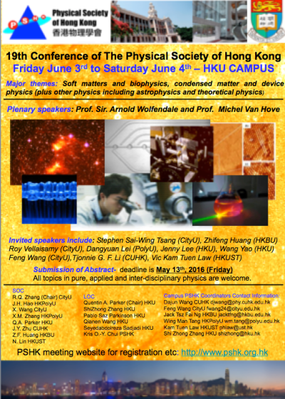 19th PSHK Conference Poster